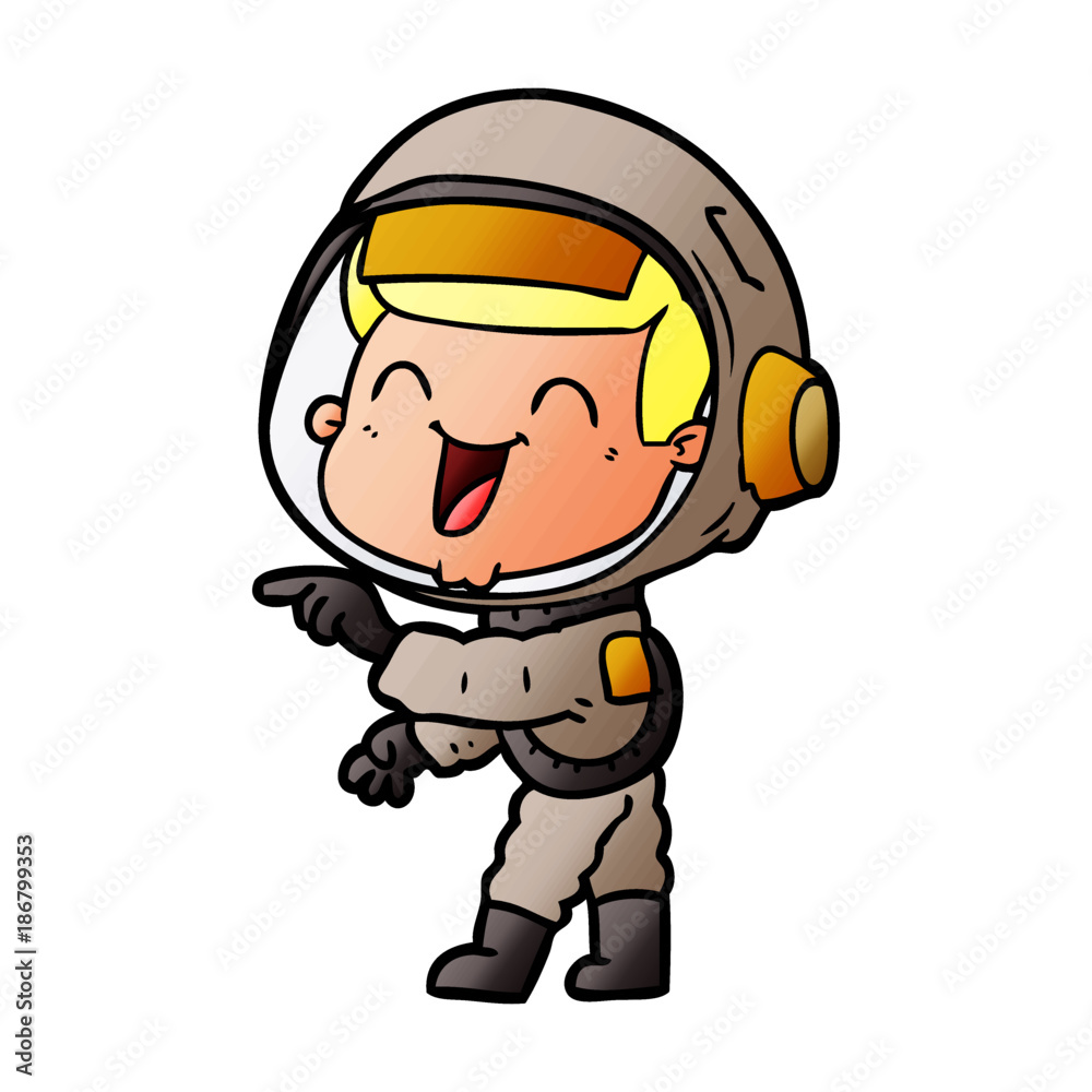 happy cartoon astronaut happy cartoon astronaut