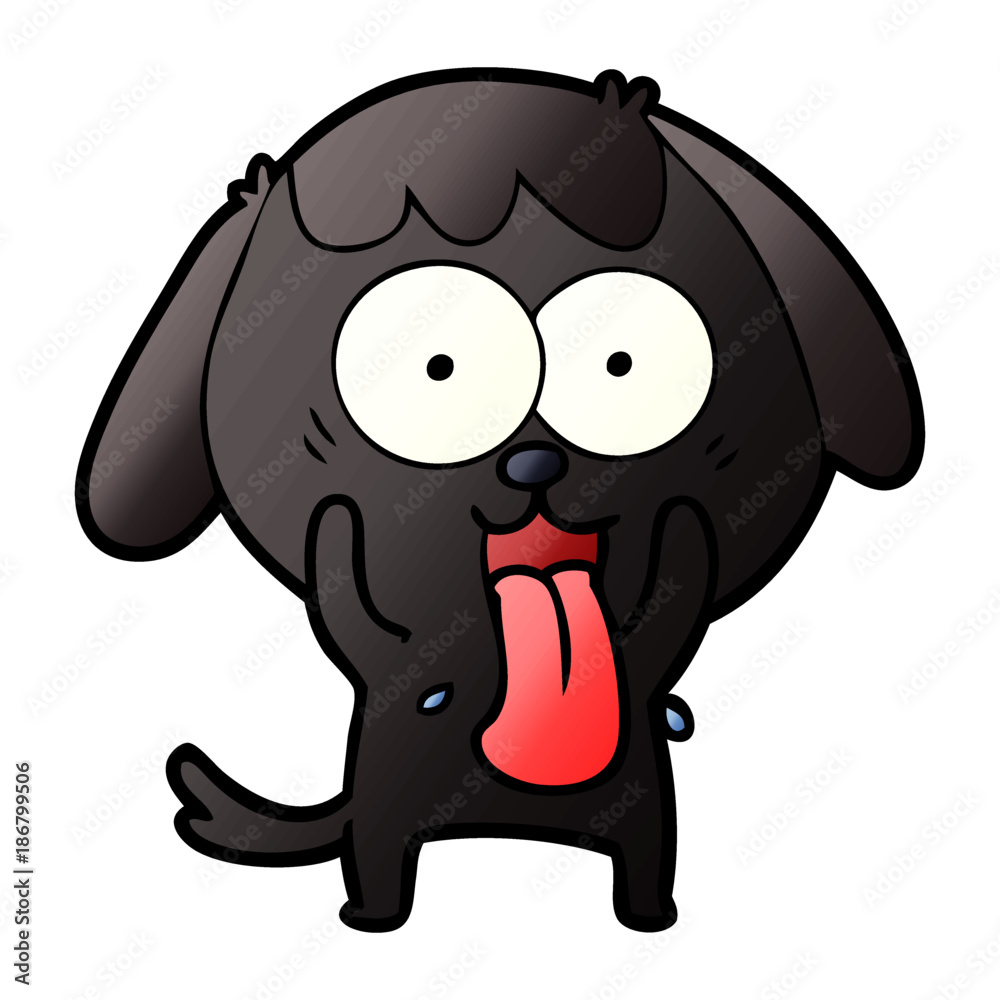 Fototapeta premium cute cartoon dog