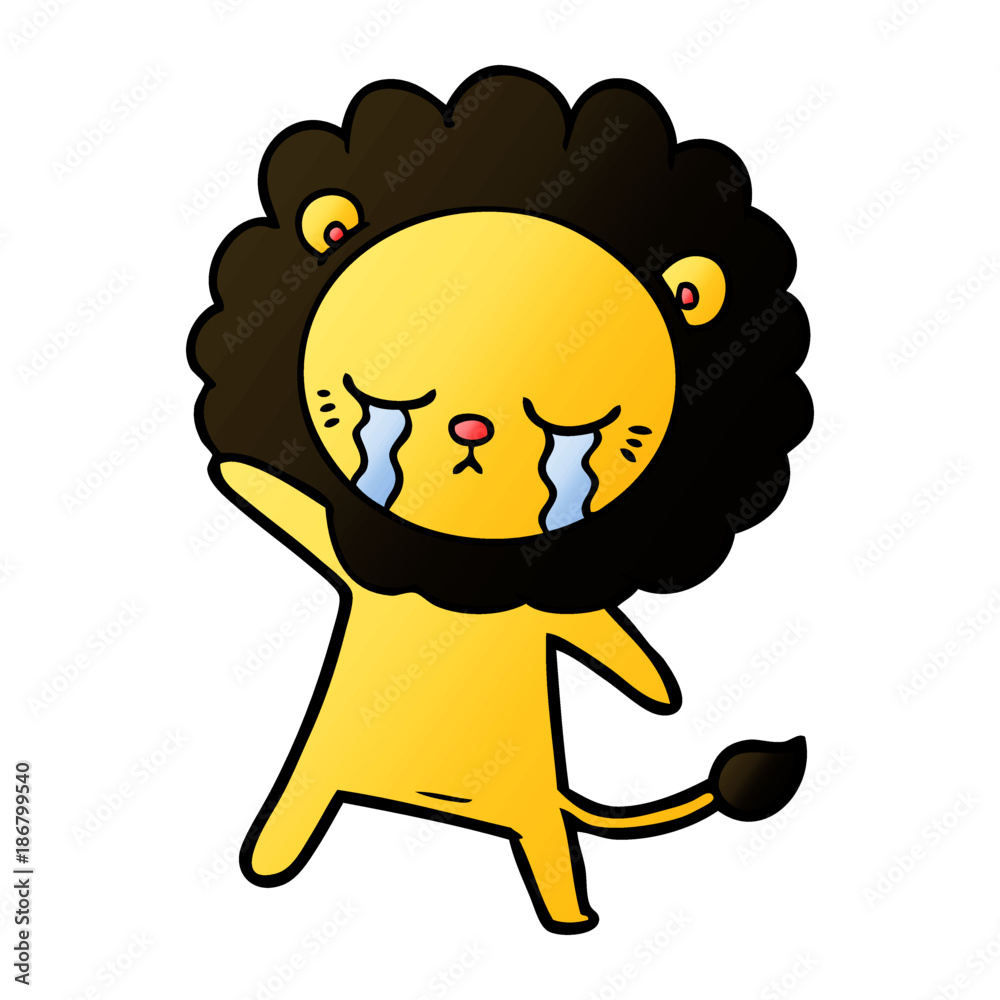 crying cartoon lion crying cartoon lion