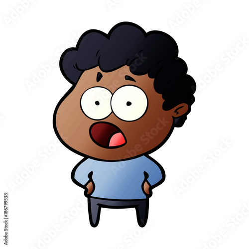 cartoon shocked man