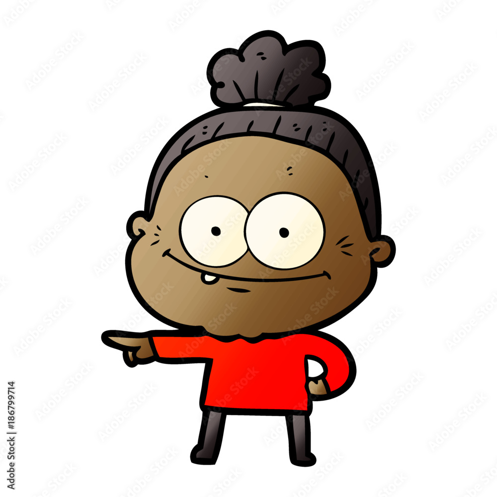 cartoon happy old woman cartoon happy old woman