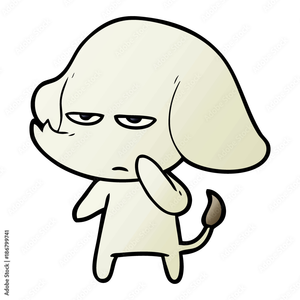 annoyed cartoon elephant annoyed cartoon elephant