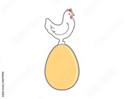 chicken egg hen poultry livestock animal image vector