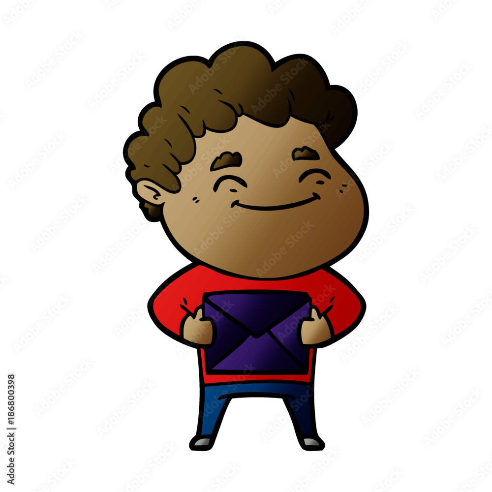 cartoon friendly man cartoon friendly man