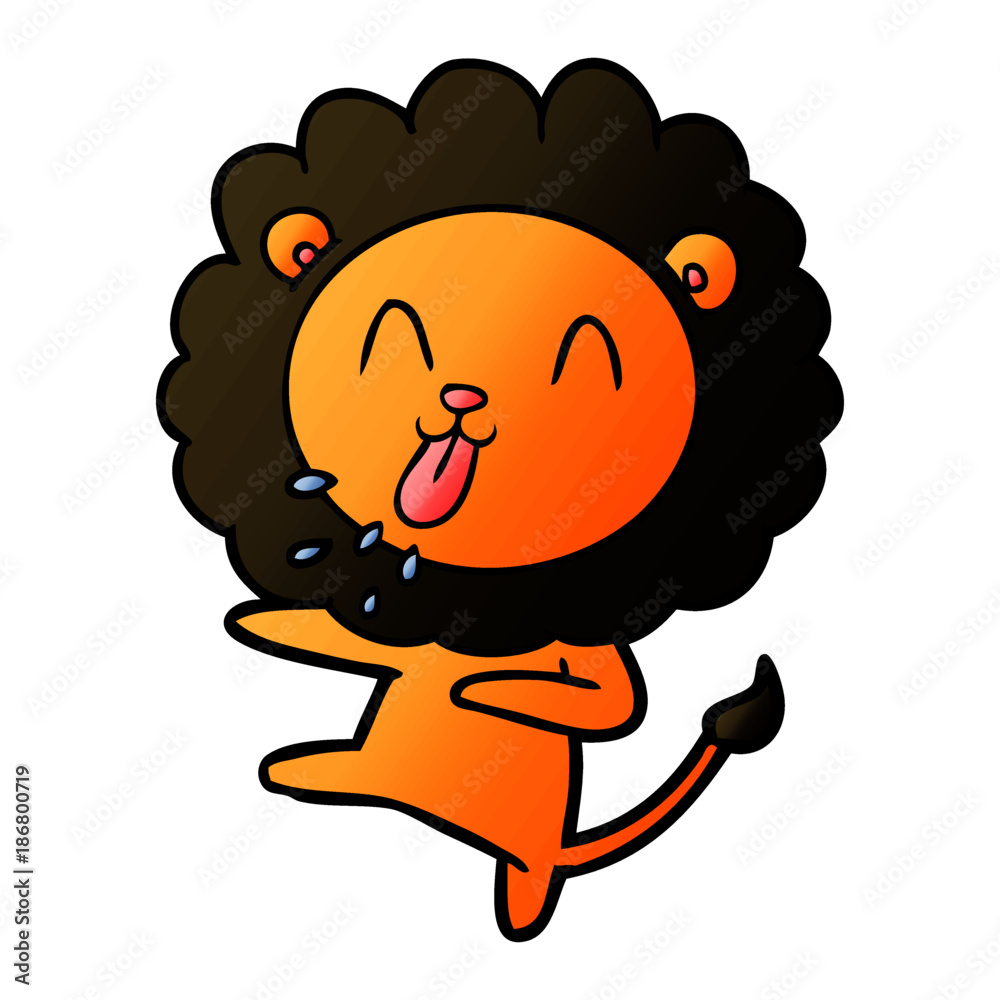 happy cartoon lion happy cartoon lion