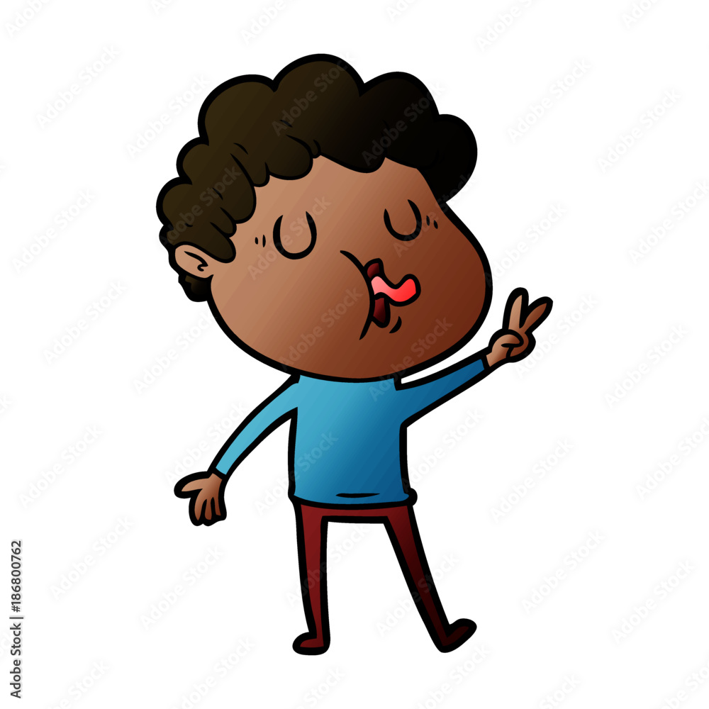 cartoon man singing cartoon man singing