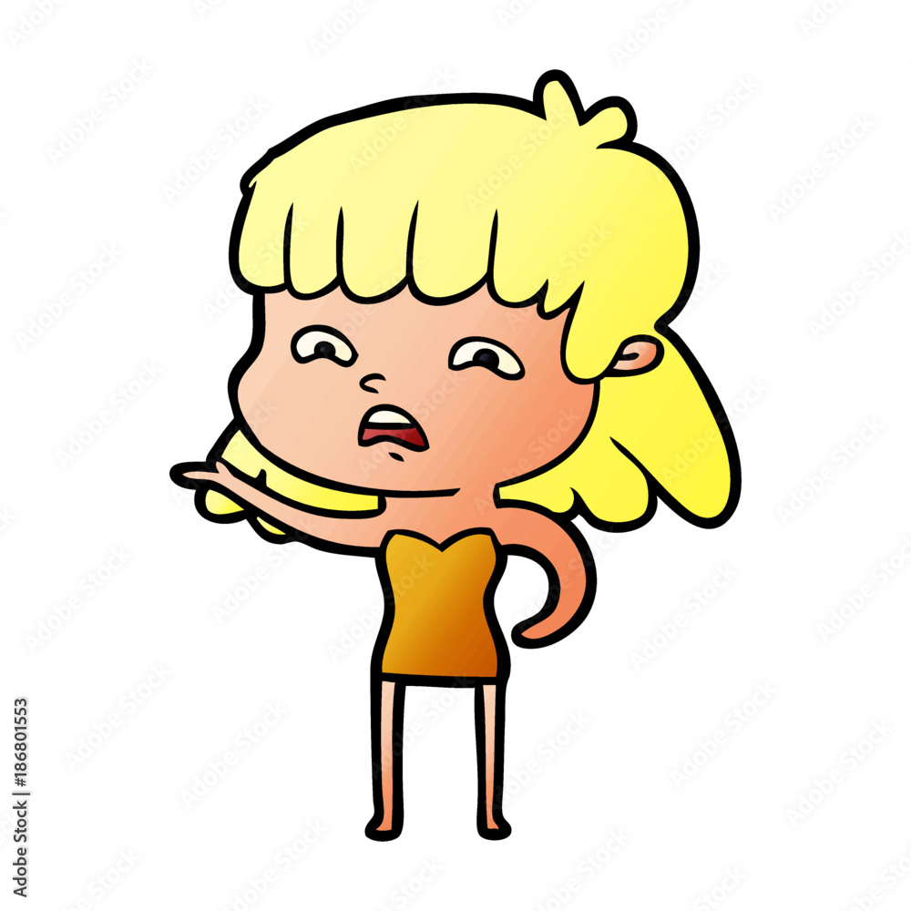 cartoon worried woman cartoon worried woman