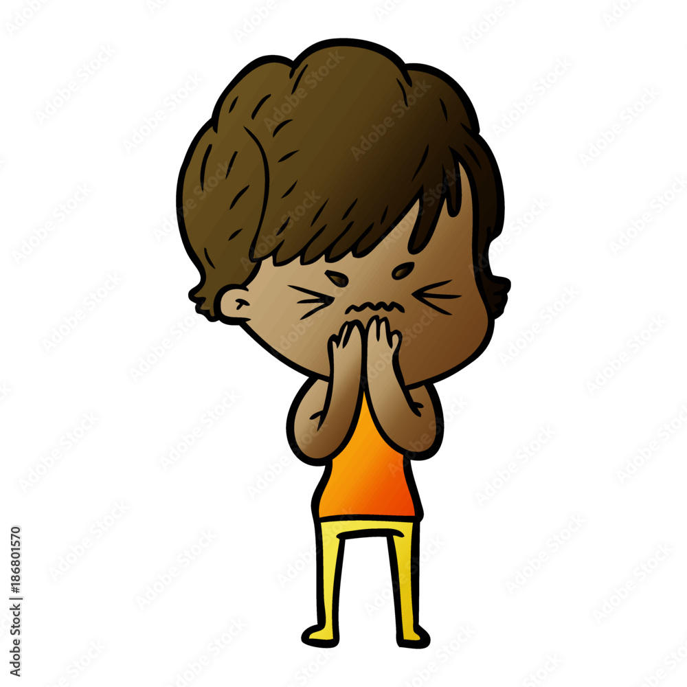 cartoon frustrated woman cartoon frustrated woman