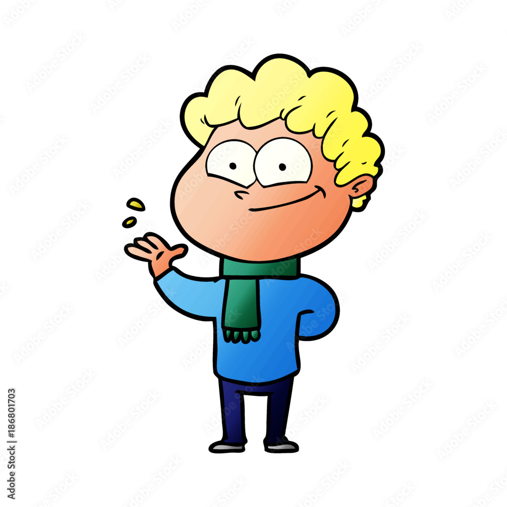 cartoon happy man cartoon happy man