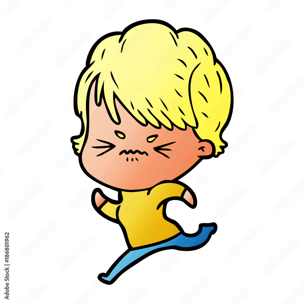 cartoon frustrated woman cartoon frustrated woman