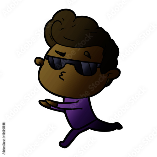 Wallpaper Mural cartoon cool guy Torontodigital.ca