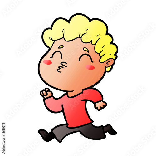 cartoon man pouting