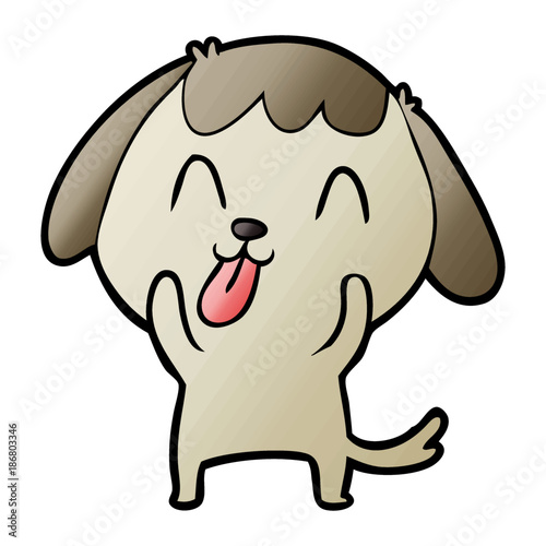 cute cartoon dog