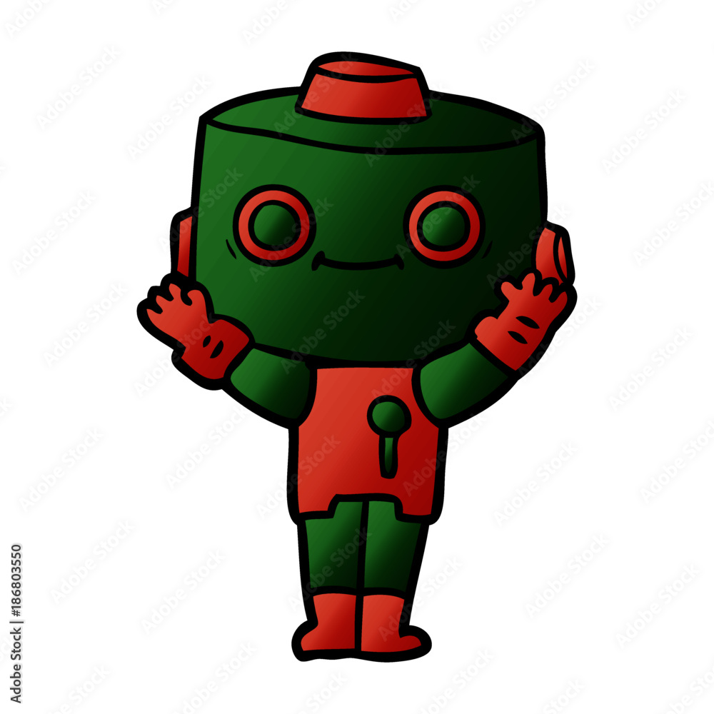cartoon robot