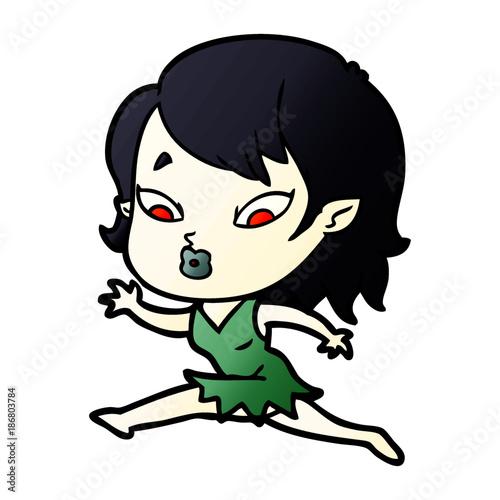 cute cartoon vampire girl