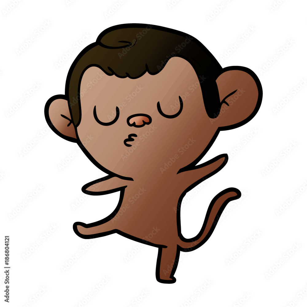 Fototapeta premium cartoon monkey