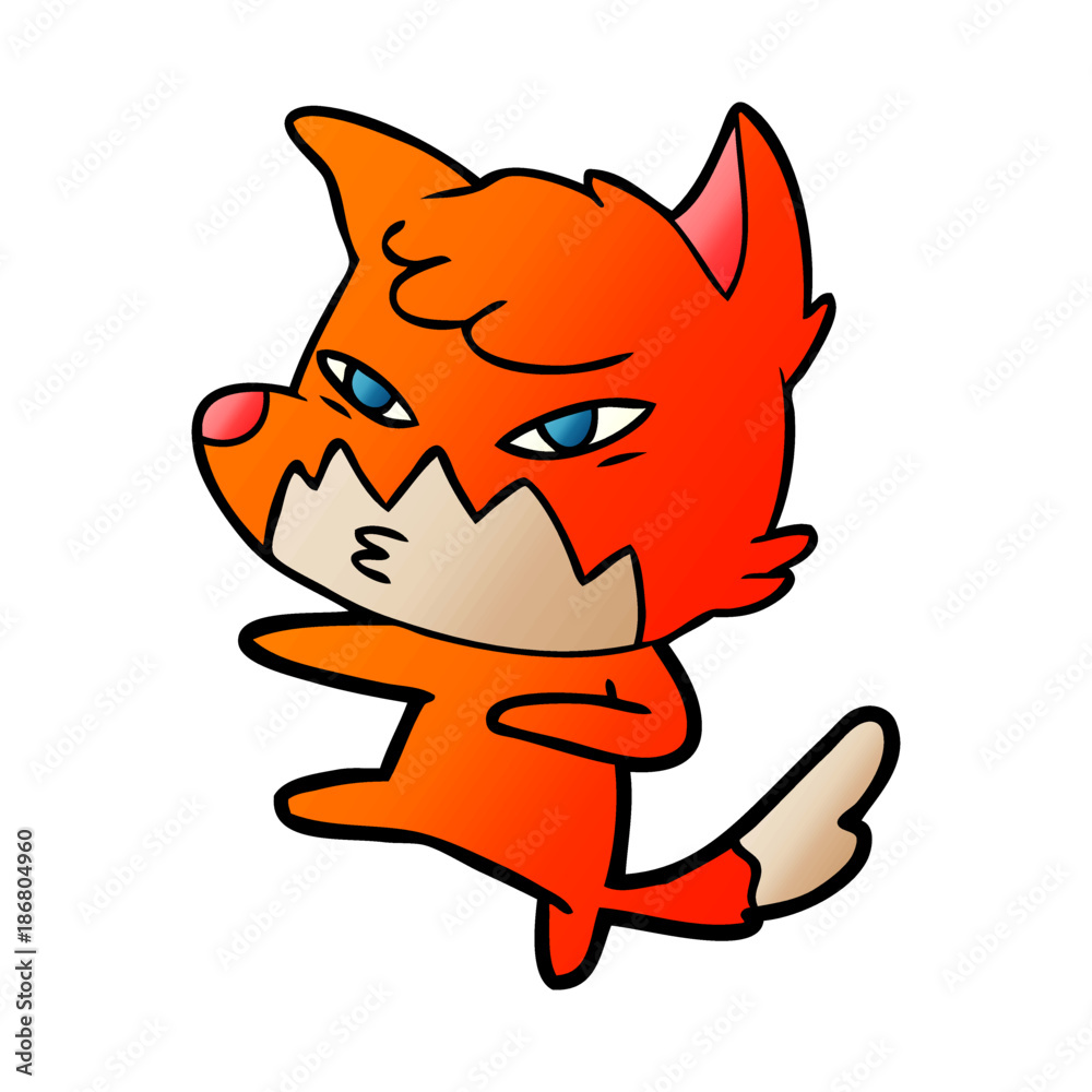 clever cartoon fox clever cartoon fox