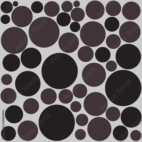 Color dark circle. chaotic pattern circle. Seamless pattern.