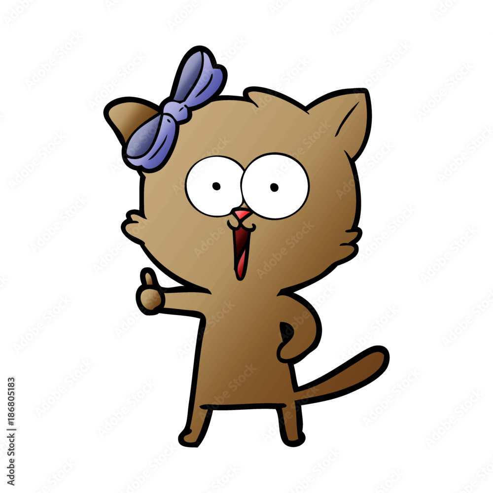 Fototapeta premium cartoon cat