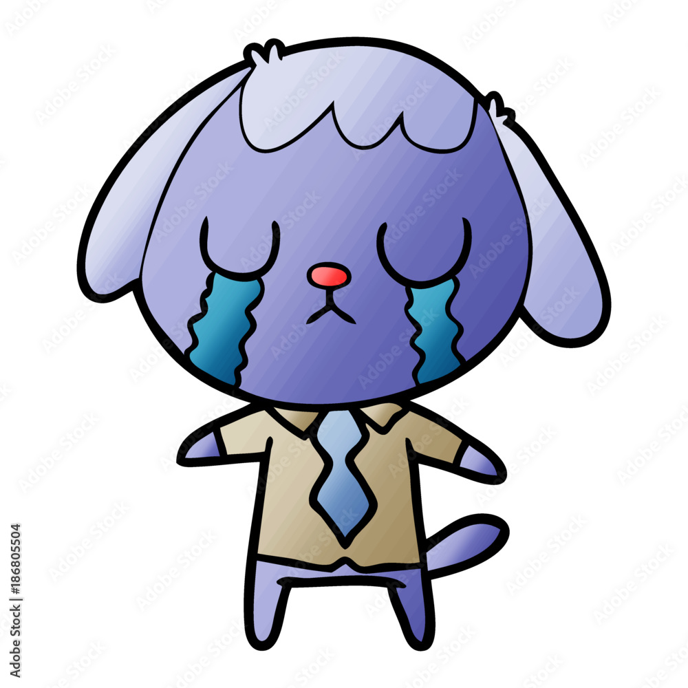cute cartoon dog crying cute cartoon dog crying