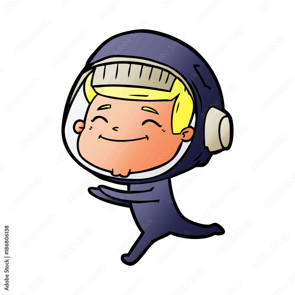 happy cartoon astronaut happy cartoon astronaut