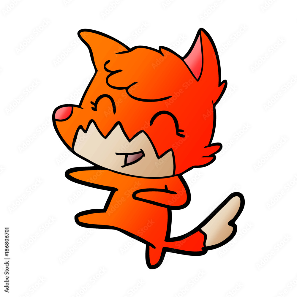 happy cartoon fox happy cartoon fox