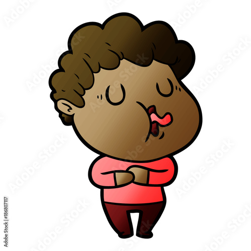 cartoon man singing