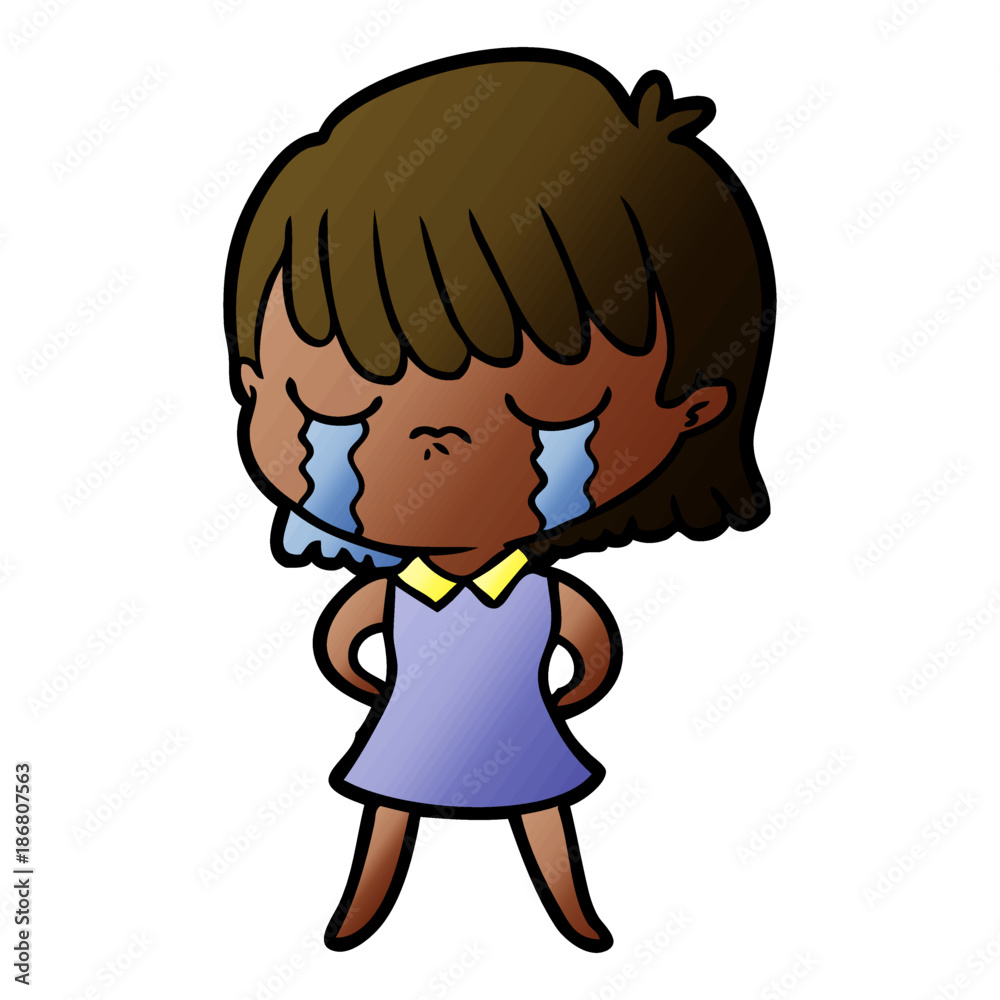 cartoon woman crying cartoon woman crying