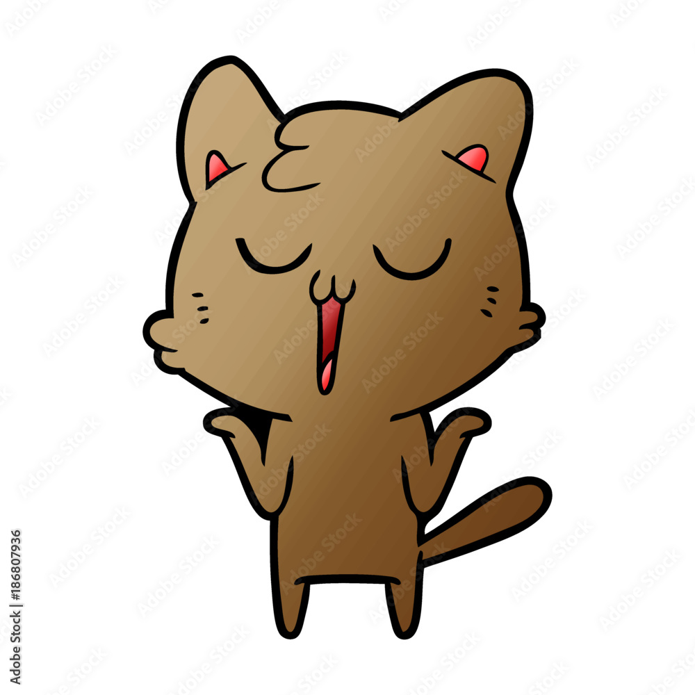 cartoon cat singing cartoon cat singing