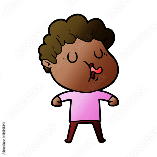 cartoon man singing