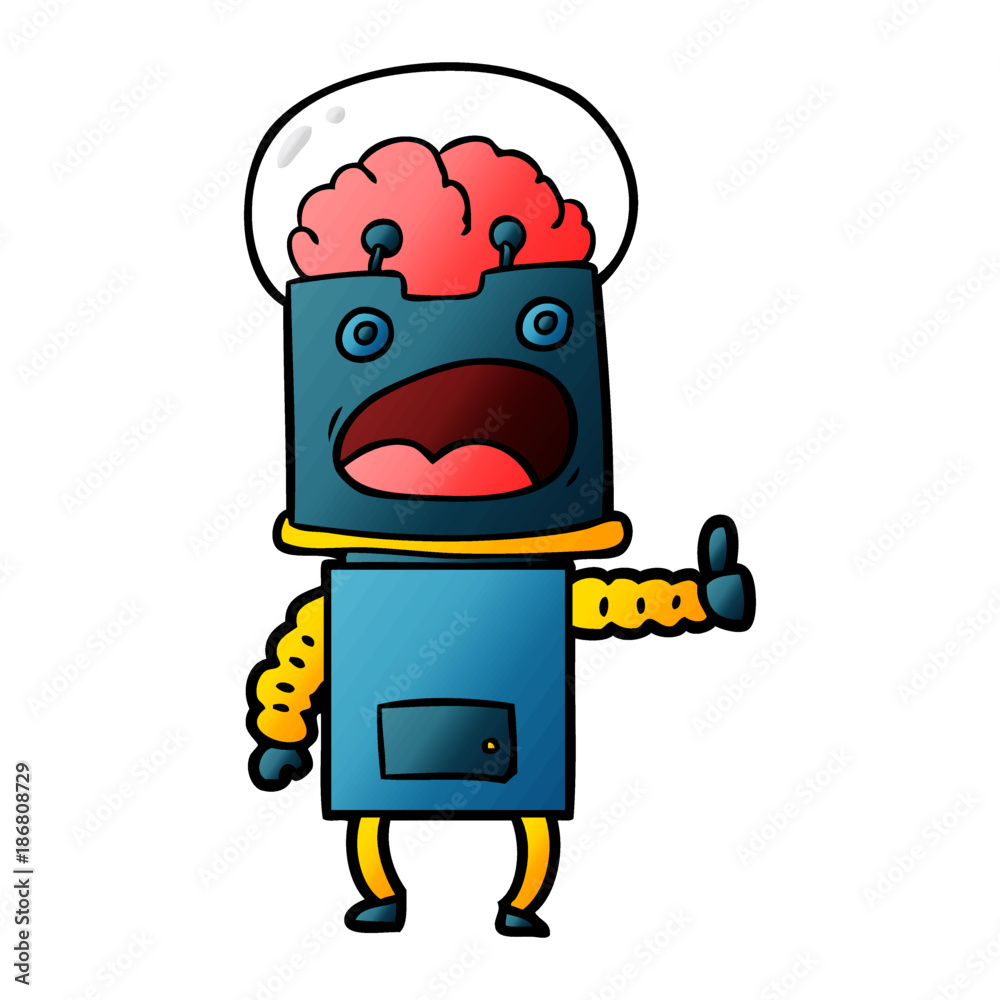 Fototapeta premium cartoon robot