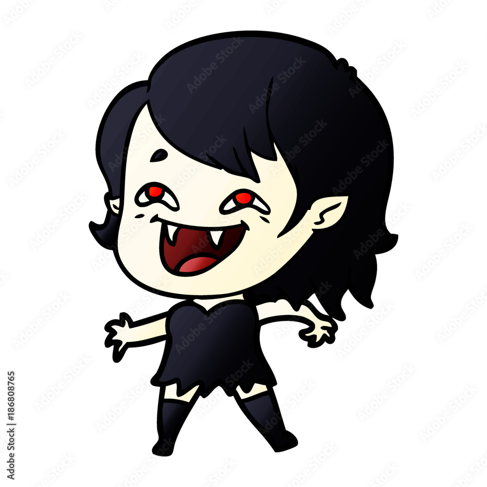 cartoon laughing vampire girl cartoon laughing vampire girl