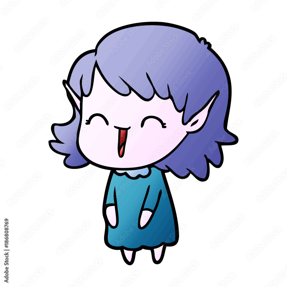 cartoon elf girl cartoon elf girl
