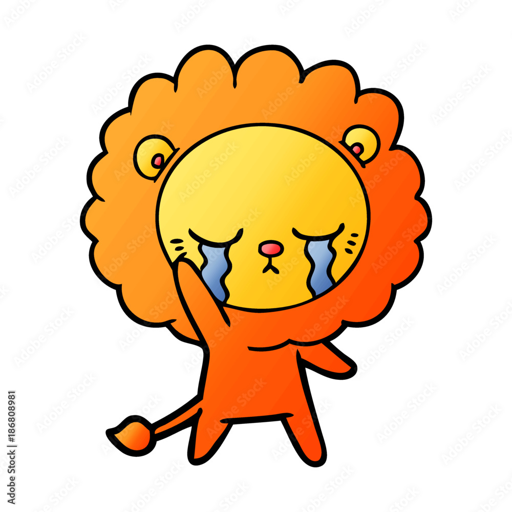 crying cartoon lion crying cartoon lion