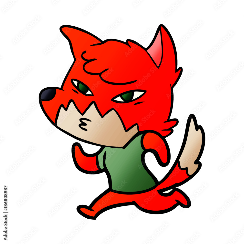 clever cartoon fox clever cartoon fox