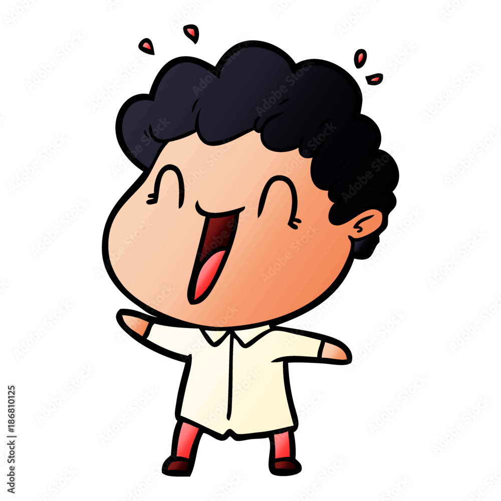 cartoon happy man cartoon happy man