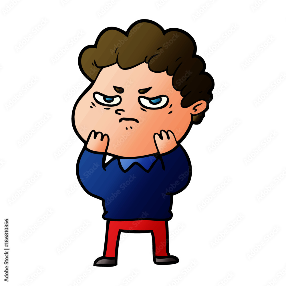 cartoon angry man cartoon angry man