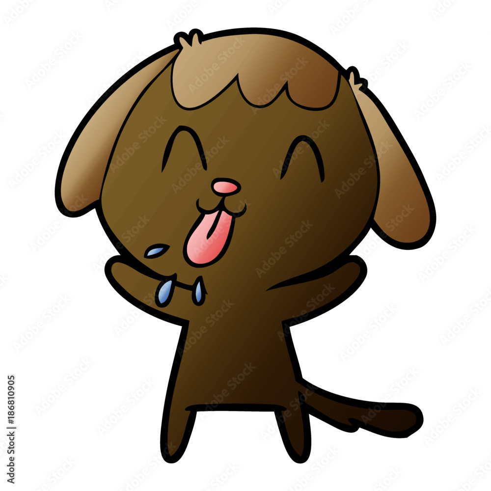 Obraz premium cute cartoon dog