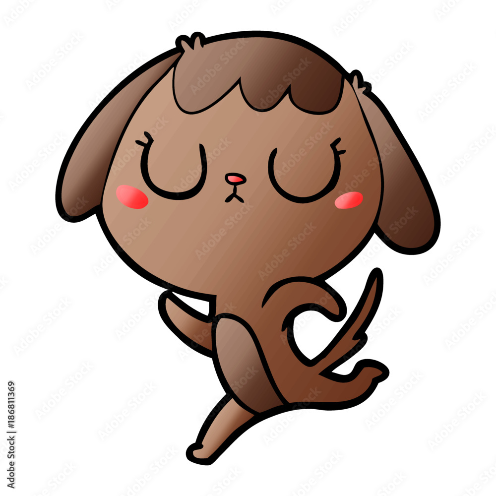 Obraz premium cute cartoon dog