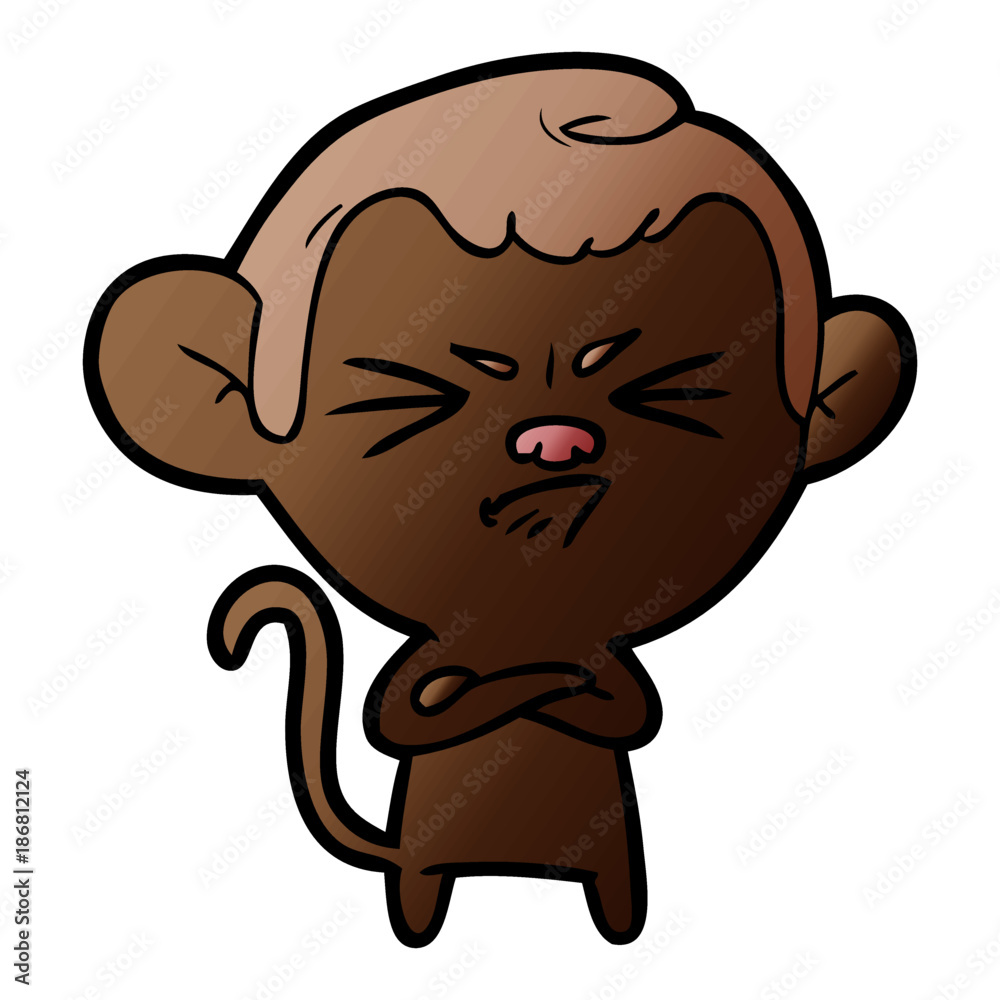 cartoon angry monkey cartoon angry monkey
