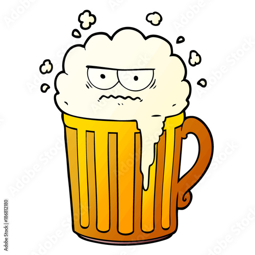 cartoon mug of beer