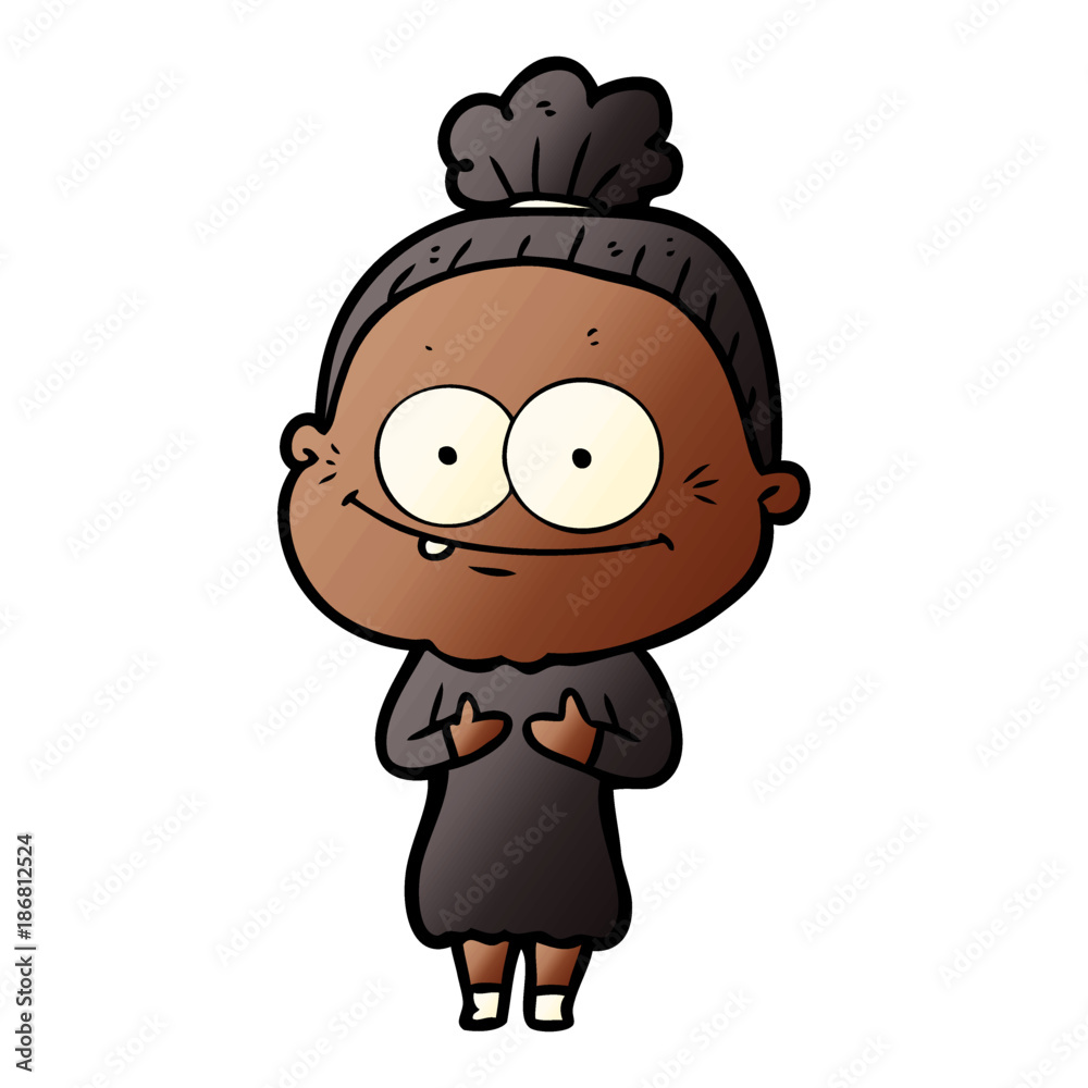 cartoon happy old woman cartoon happy old woman