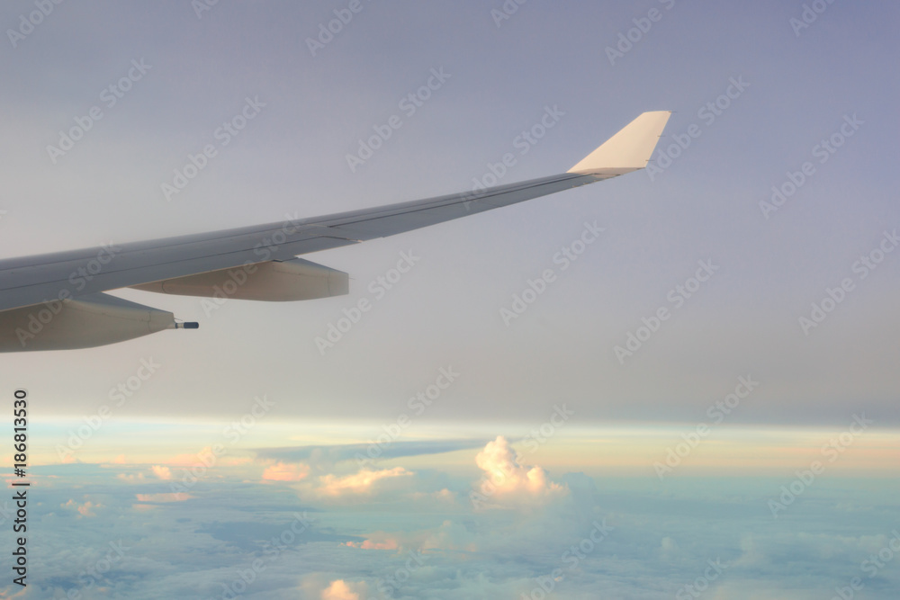 airplane in the sky