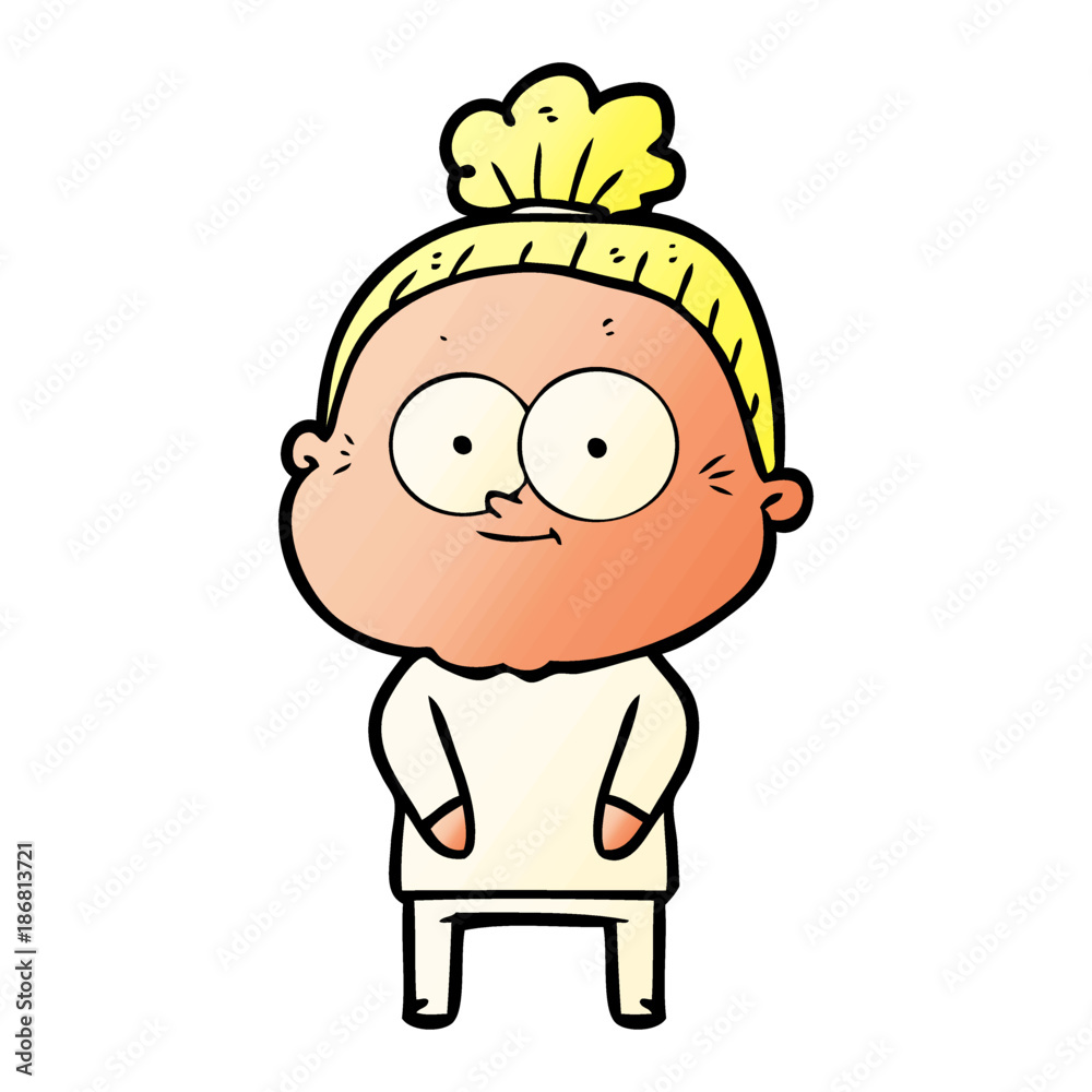 cartoon happy old woman cartoon happy old woman