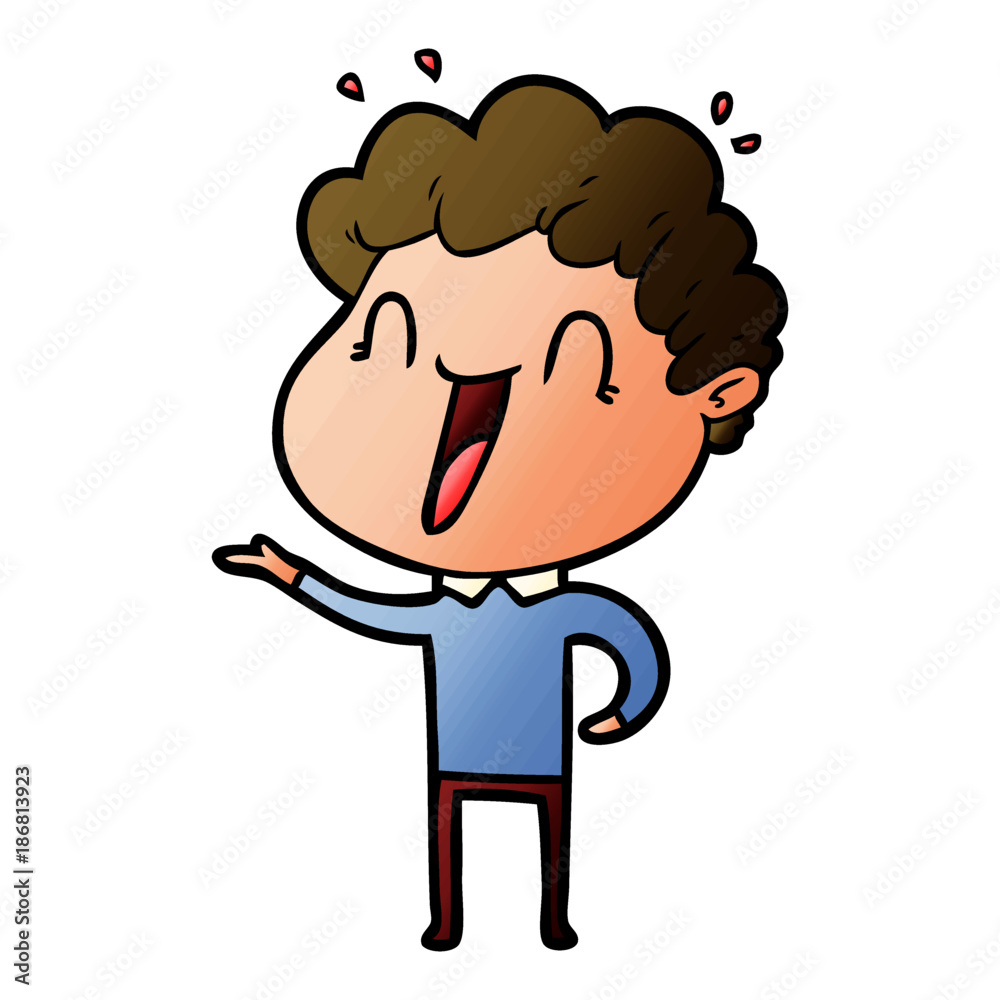 cartoon happy man cartoon happy man