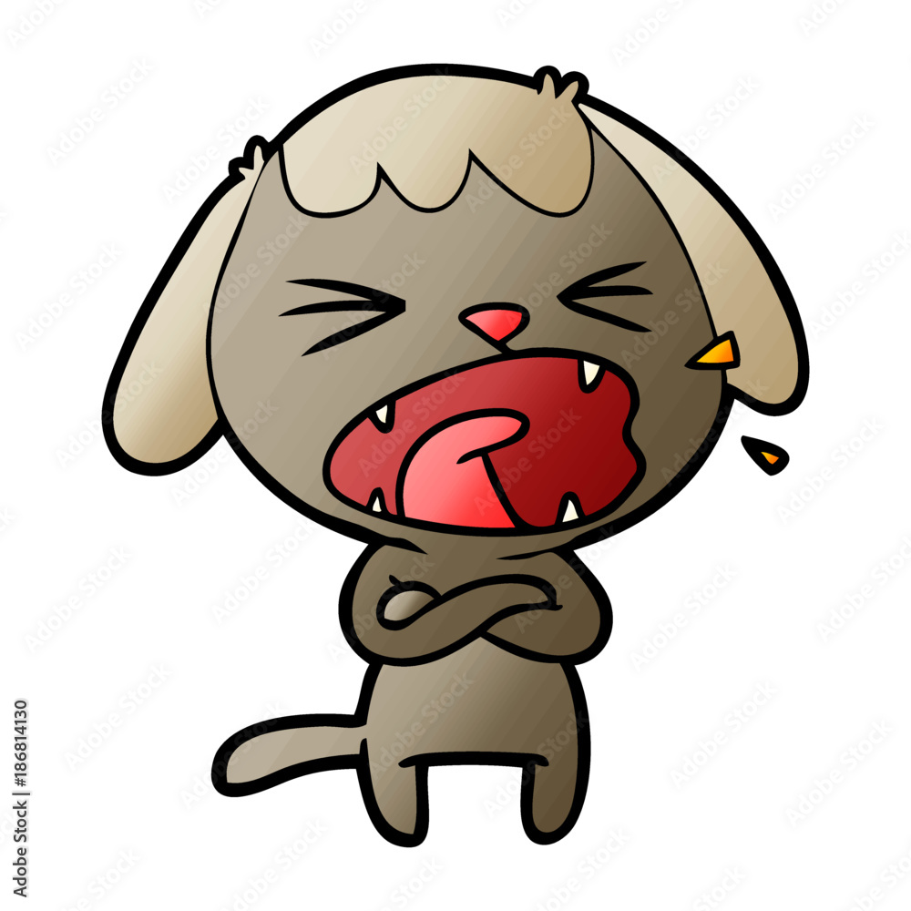 cute cartoon dog