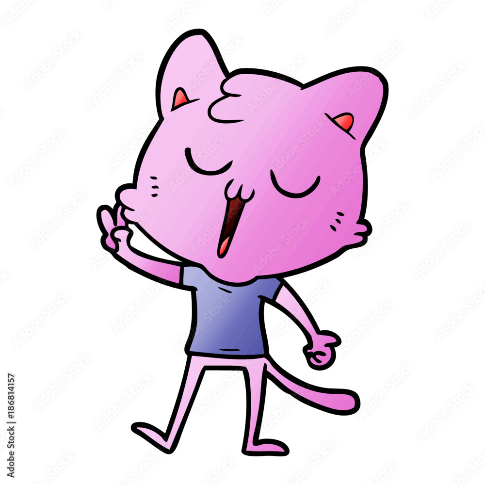 cartoon cat singing cartoon cat singing