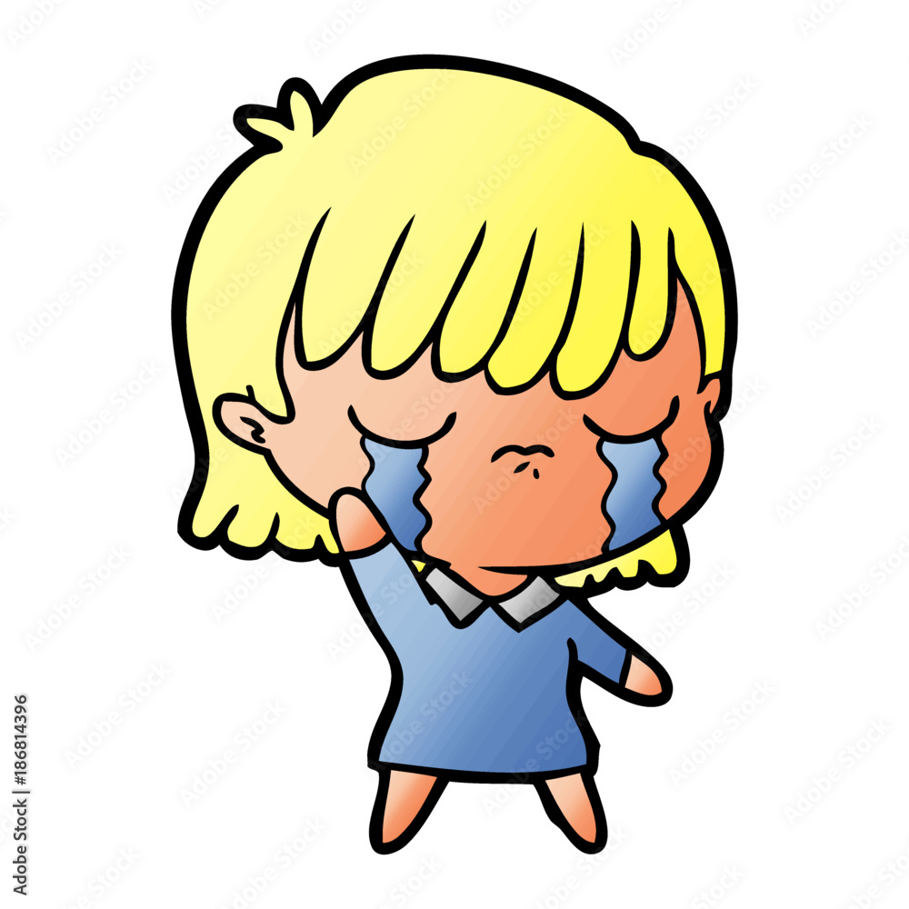 cartoon woman crying cartoon woman crying
