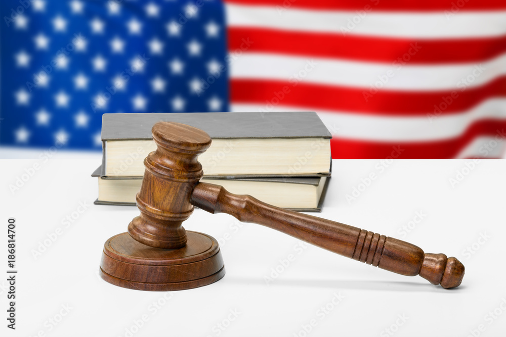 American legislation system and justice concept