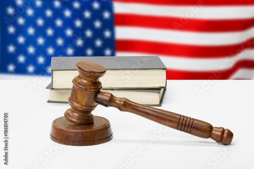 American legislation system and justice concept